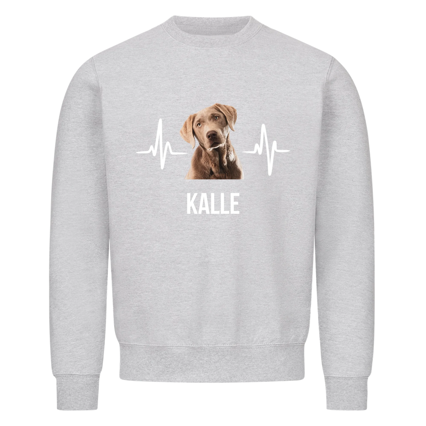 Personalisiertes Haustier mit Hintergrundentfernung - Sweatshirt / Pulli mit Foto und Name