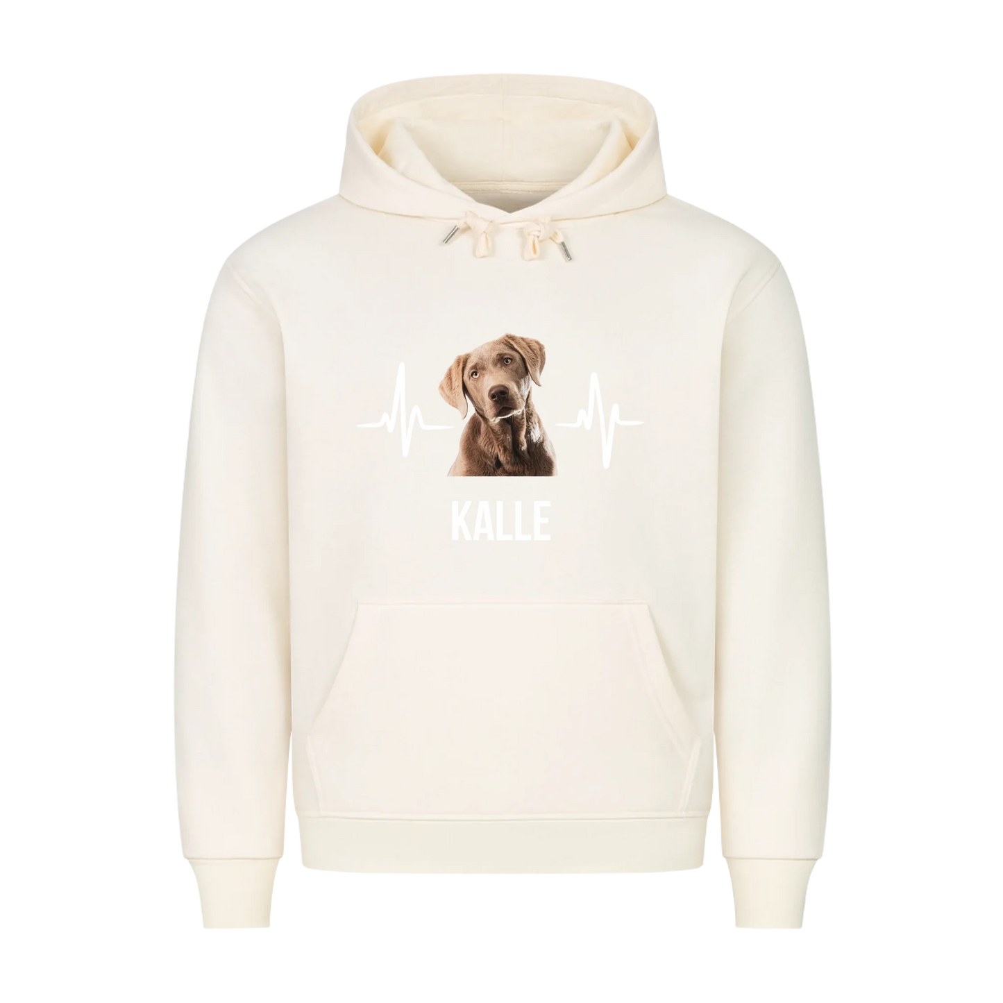 Personalisierter Haustier Hoodie mit Hintergrundentfernung - Premium Hoodie - Frontdruck