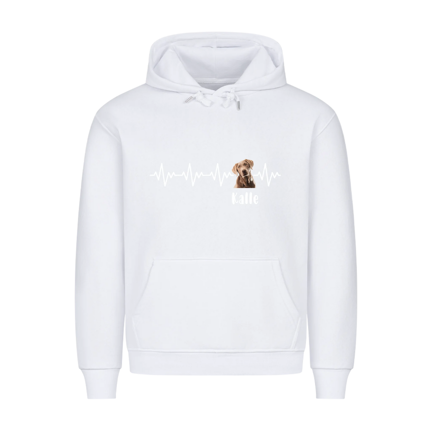 Trage deinen besten Freund immer am Herzen | Haustier - Premium Hoodie - Frontdruck