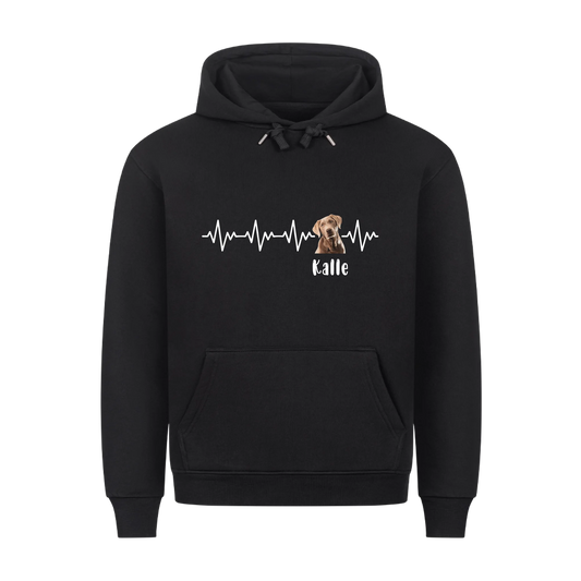Trage deinen besten Freund immer am Herzen | Haustier - Premium Hoodie - Frontdruck