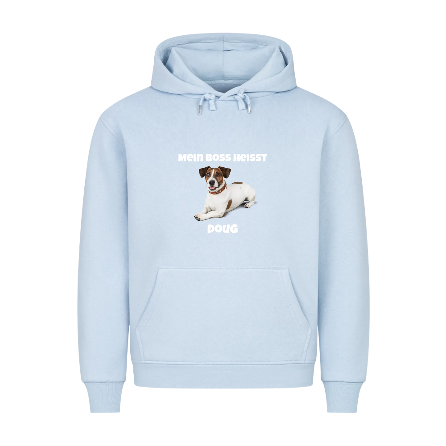 Mein Boss heisst (Hundefoto) | Haustier - Premium Hoodie - Frontdruck
