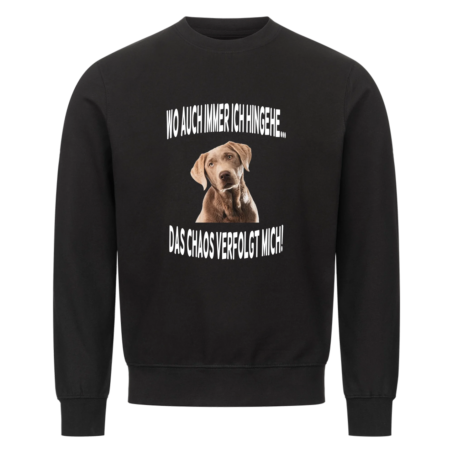 Wo auch immer ich hingehe... Das Chaos verfolgt mich - Sweatshirt / Pulli
