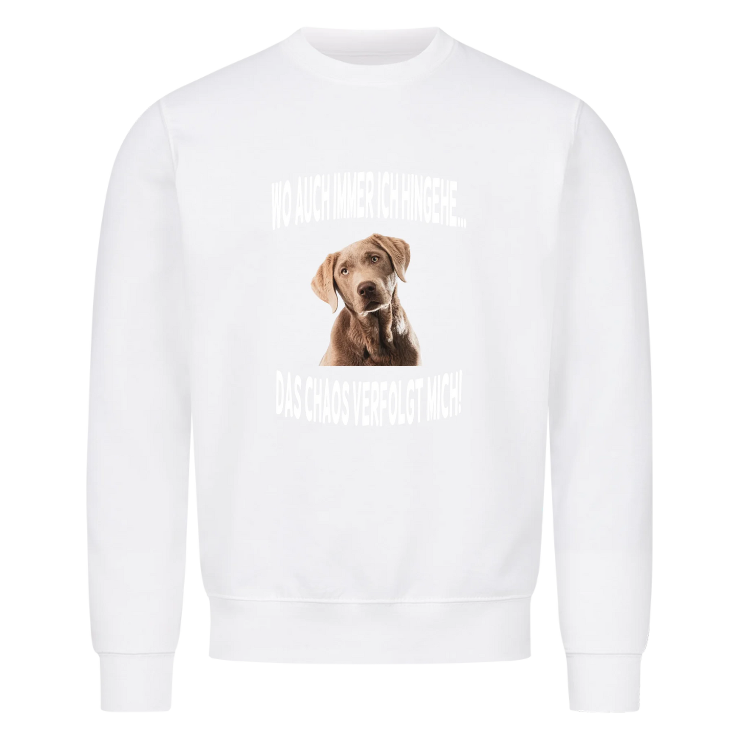 Wo auch immer ich hingehe... Das Chaos verfolgt mich - Sweatshirt / Pulli