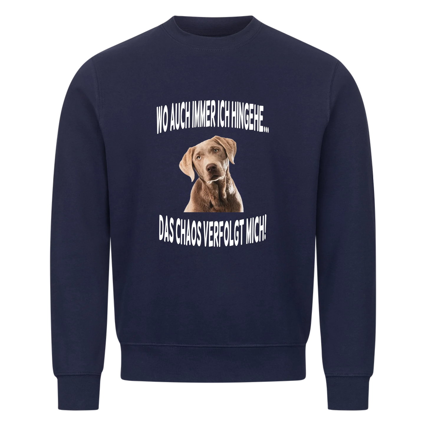 Wo auch immer ich hingehe... Das Chaos verfolgt mich - Sweatshirt / Pulli