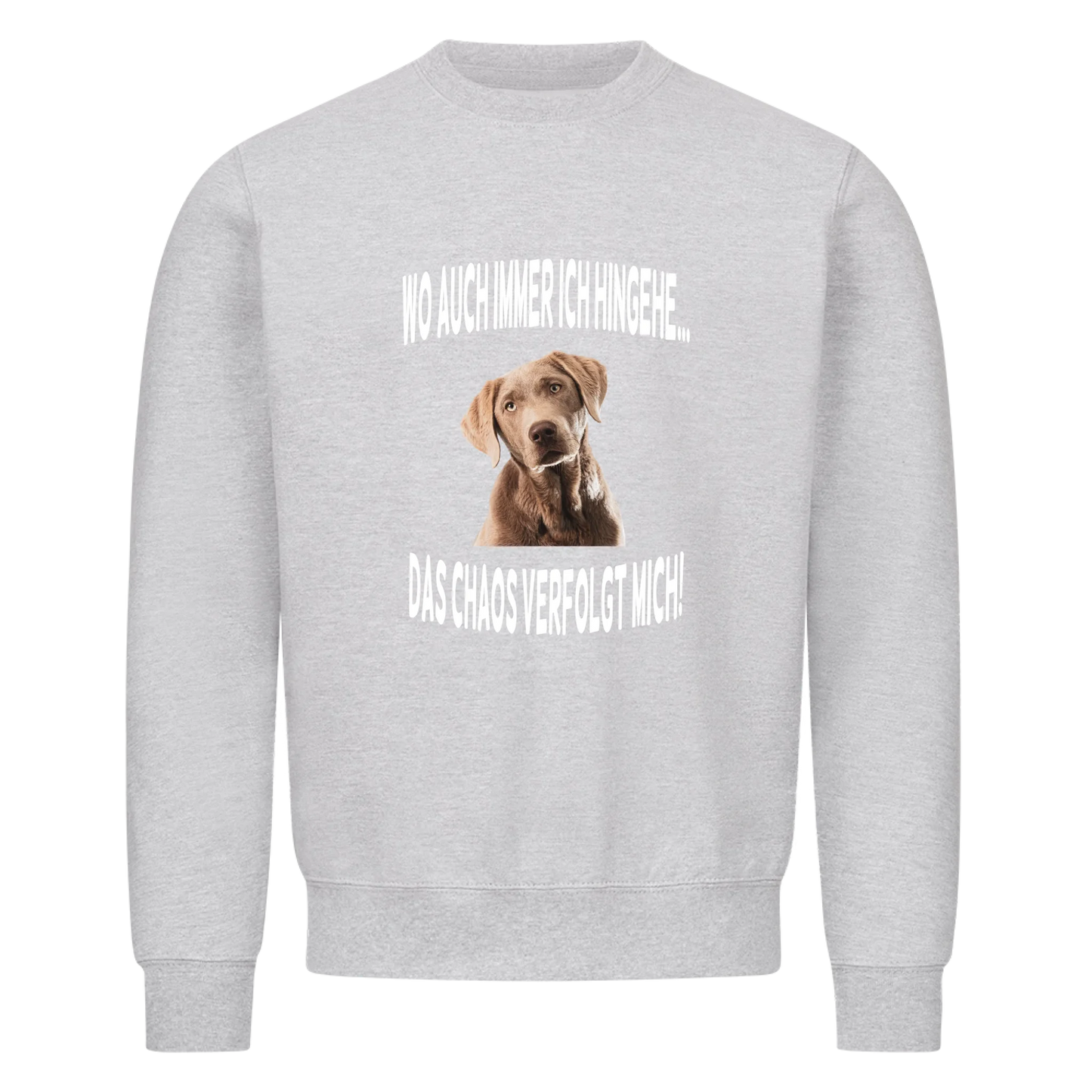 Wo auch immer ich hingehe... Das Chaos verfolgt mich - Sweatshirt / Pulli