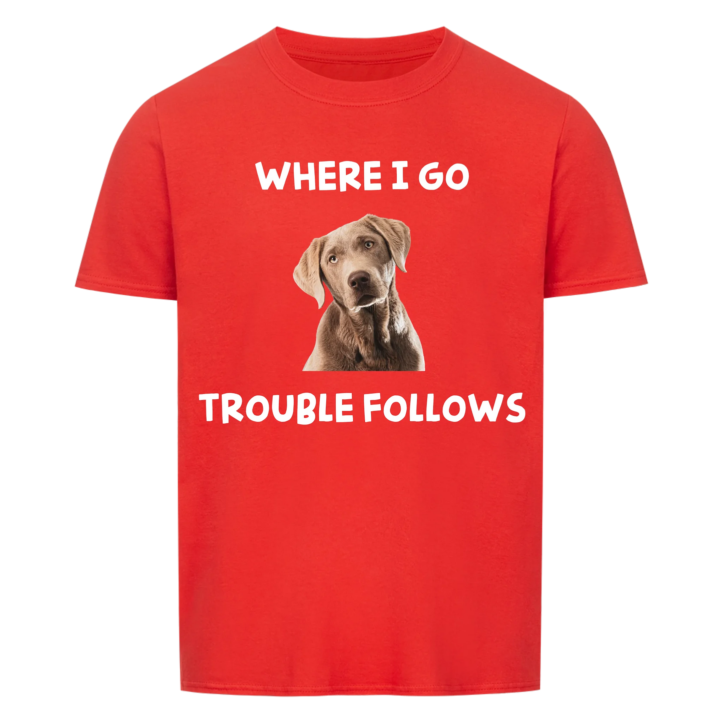 Where i go trouble follows -- T-Shirt Unisex