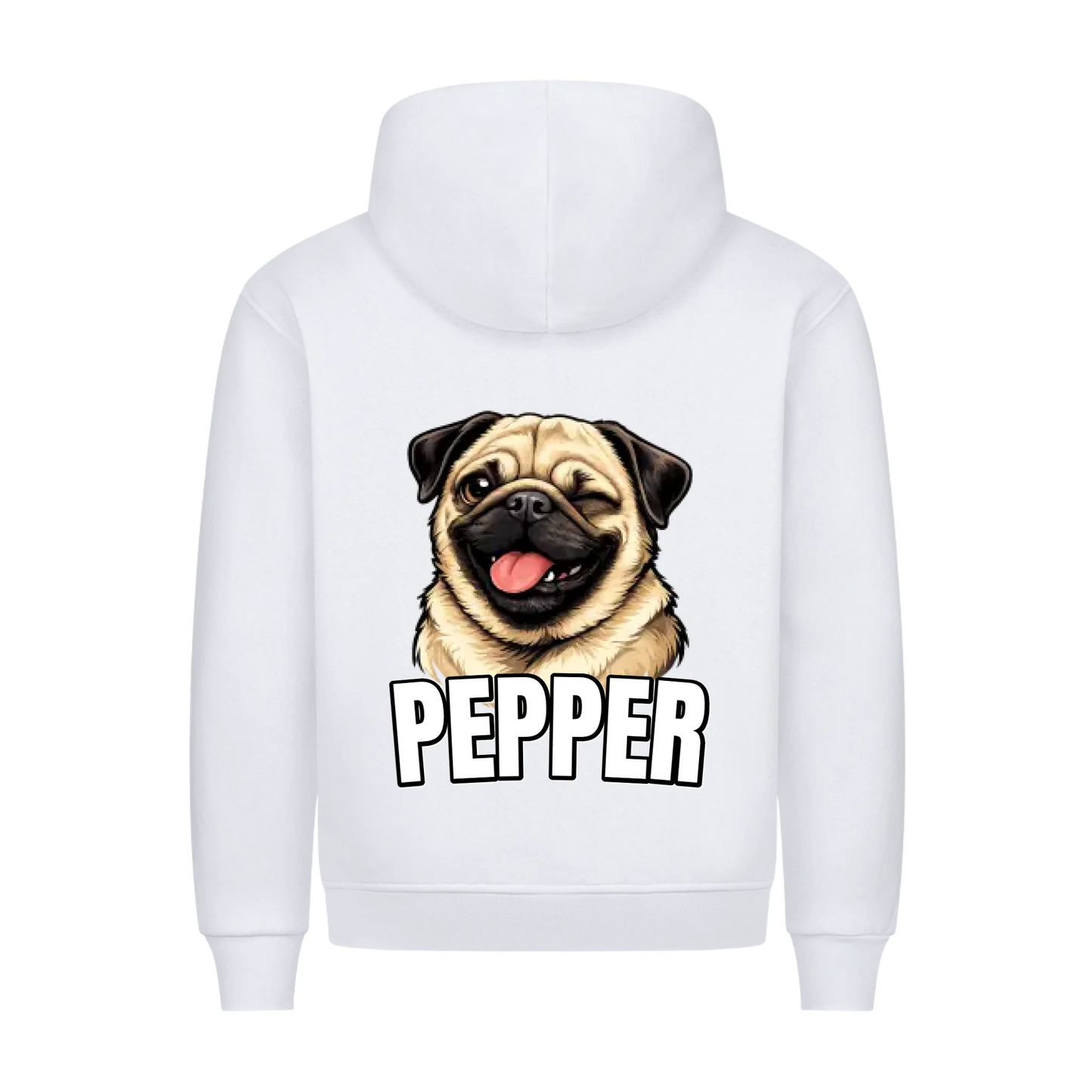 Stolzes Haustier Hund Katze - Hoodie Rückendruck