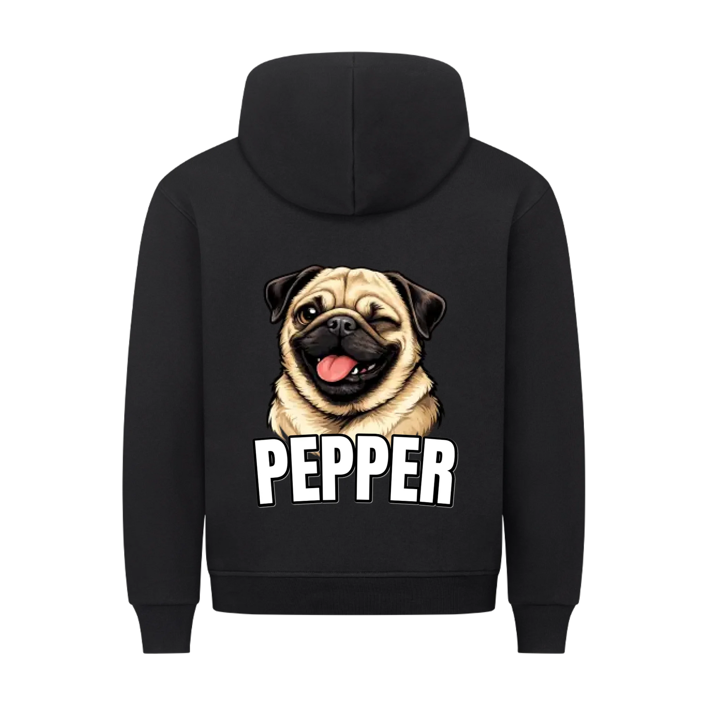 Stolzes Haustier Hund Katze - Hoodie Rückendruck