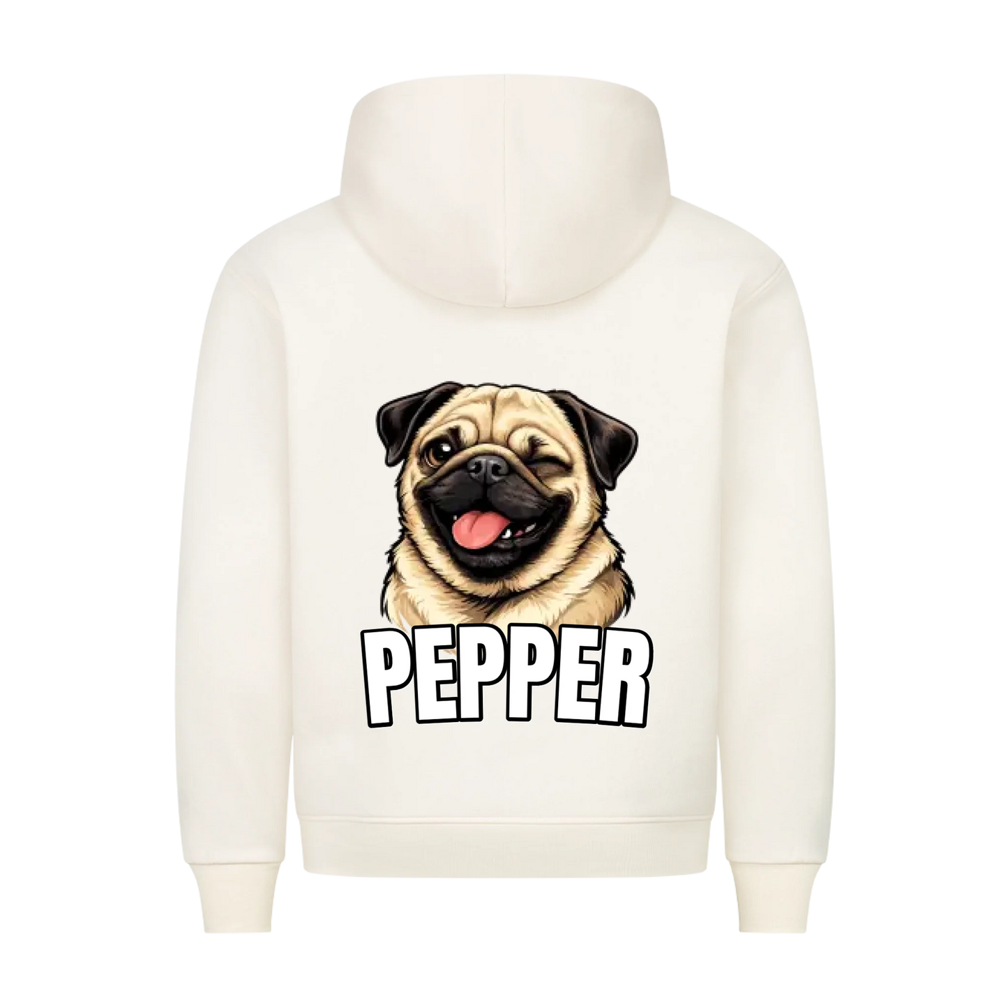 Stolzes Haustier Hund Katze - Hoodie Rückendruck