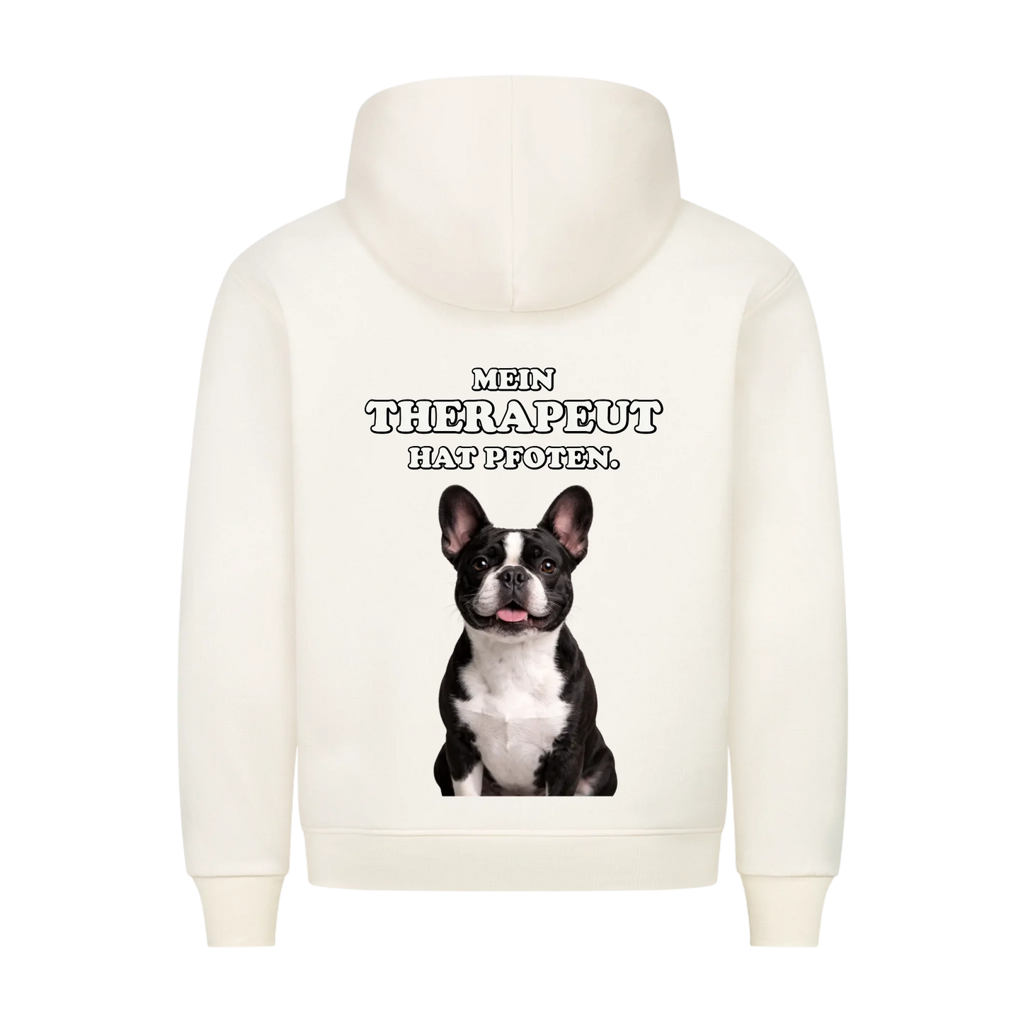 Mein Therapeut hat Pfoten - Hoodie Rückendruck