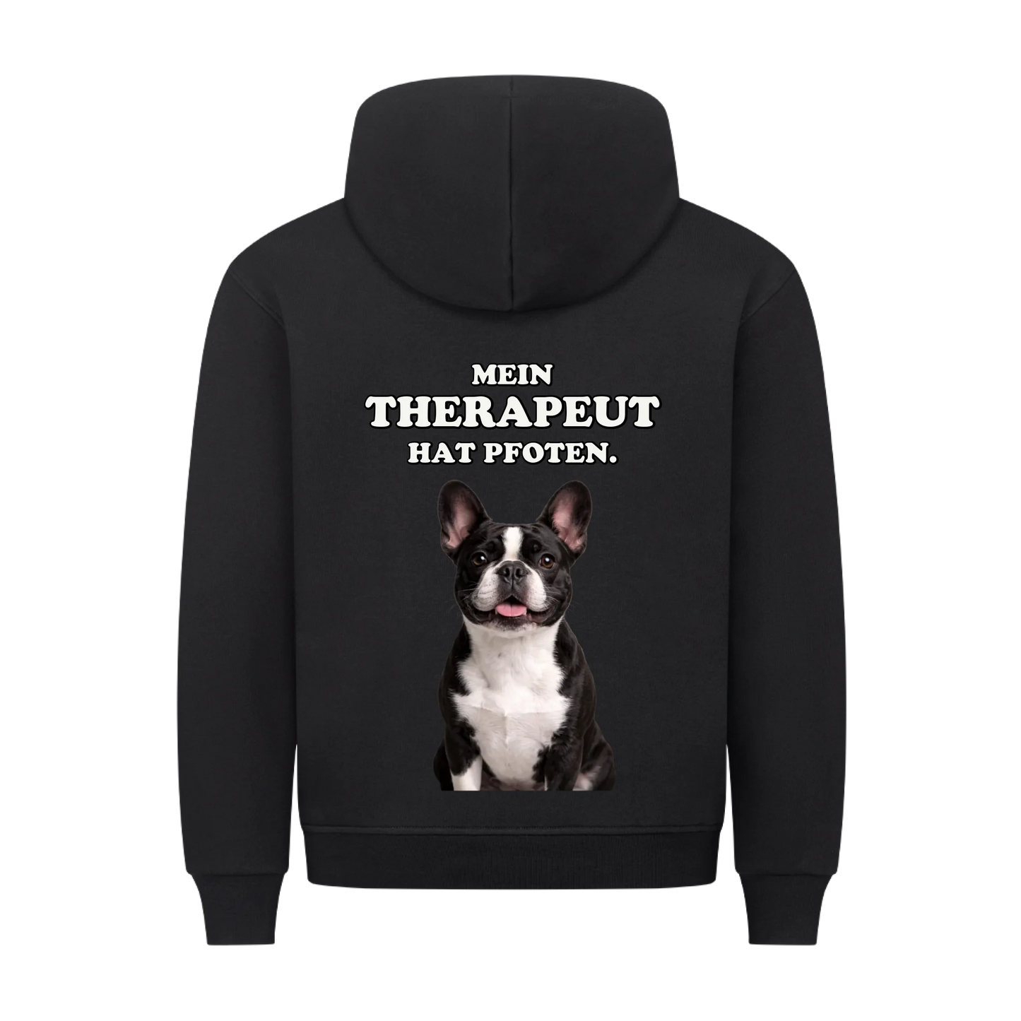 Mein Therapeut hat Pfoten - Hoodie Rückendruck