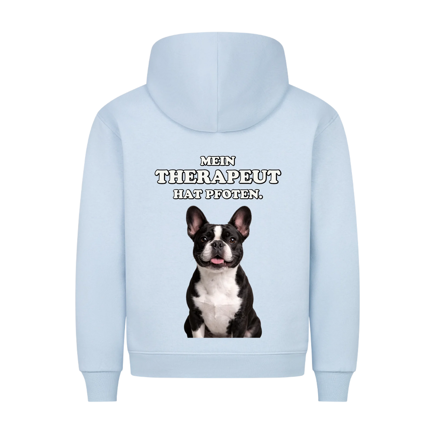 Mein Therapeut hat Pfoten - Hoodie Rückendruck
