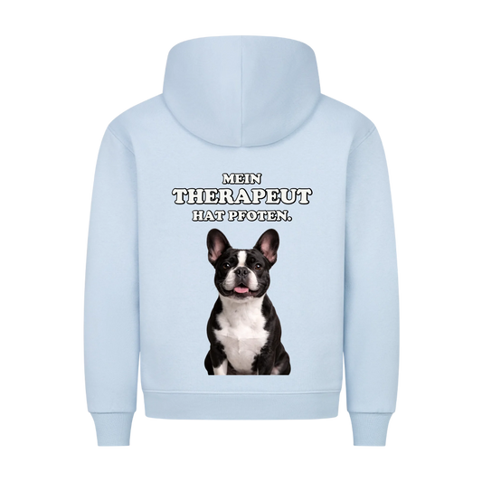 Mein Therapeut hat Pfoten - Hoodie Rückendruck