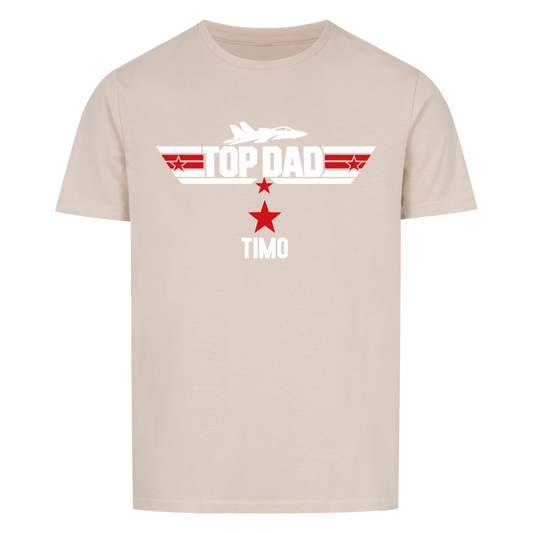 TOP DAD mit Name -- T-Shirt Unisex