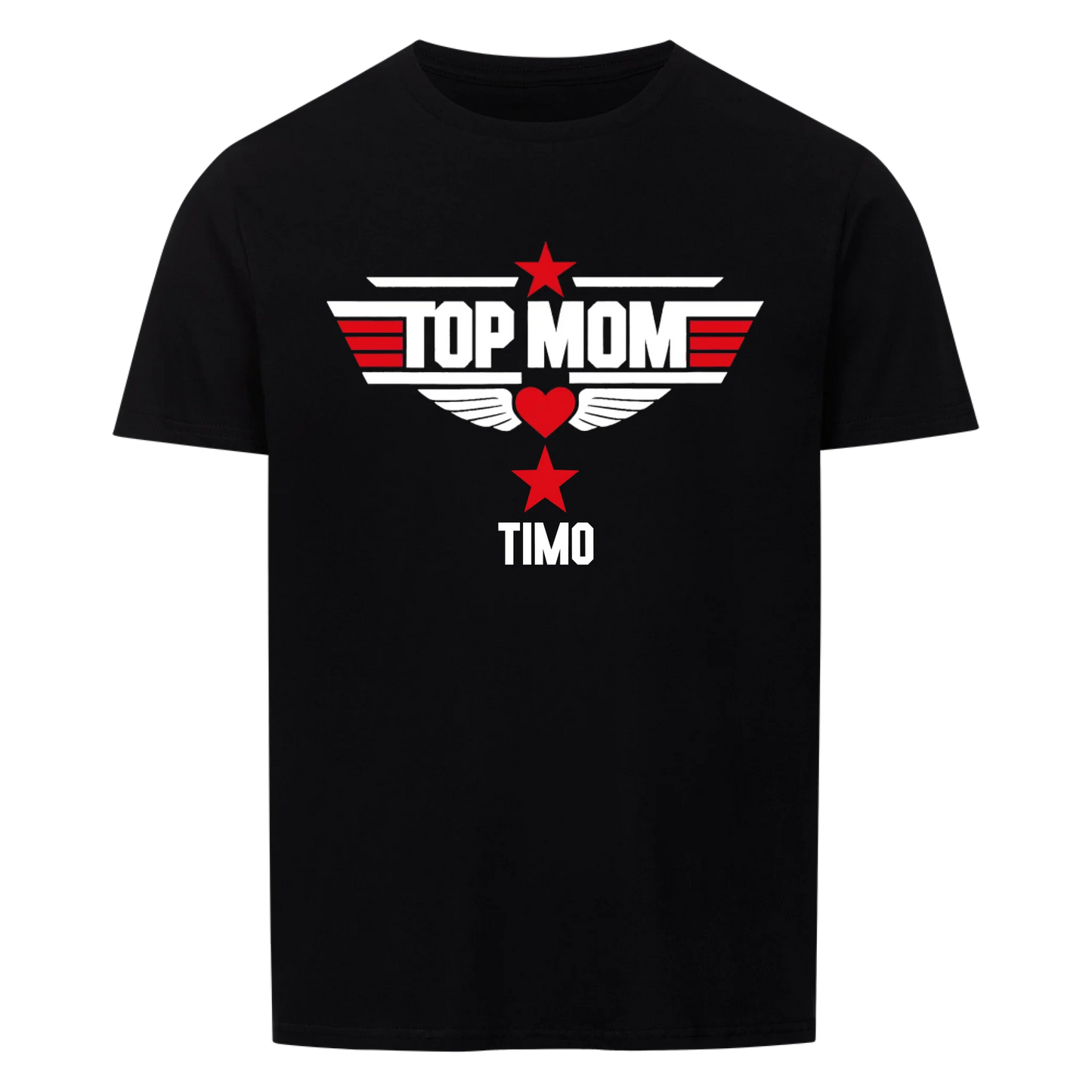 TOP MOM mit Name -- T-Shirt Unisex