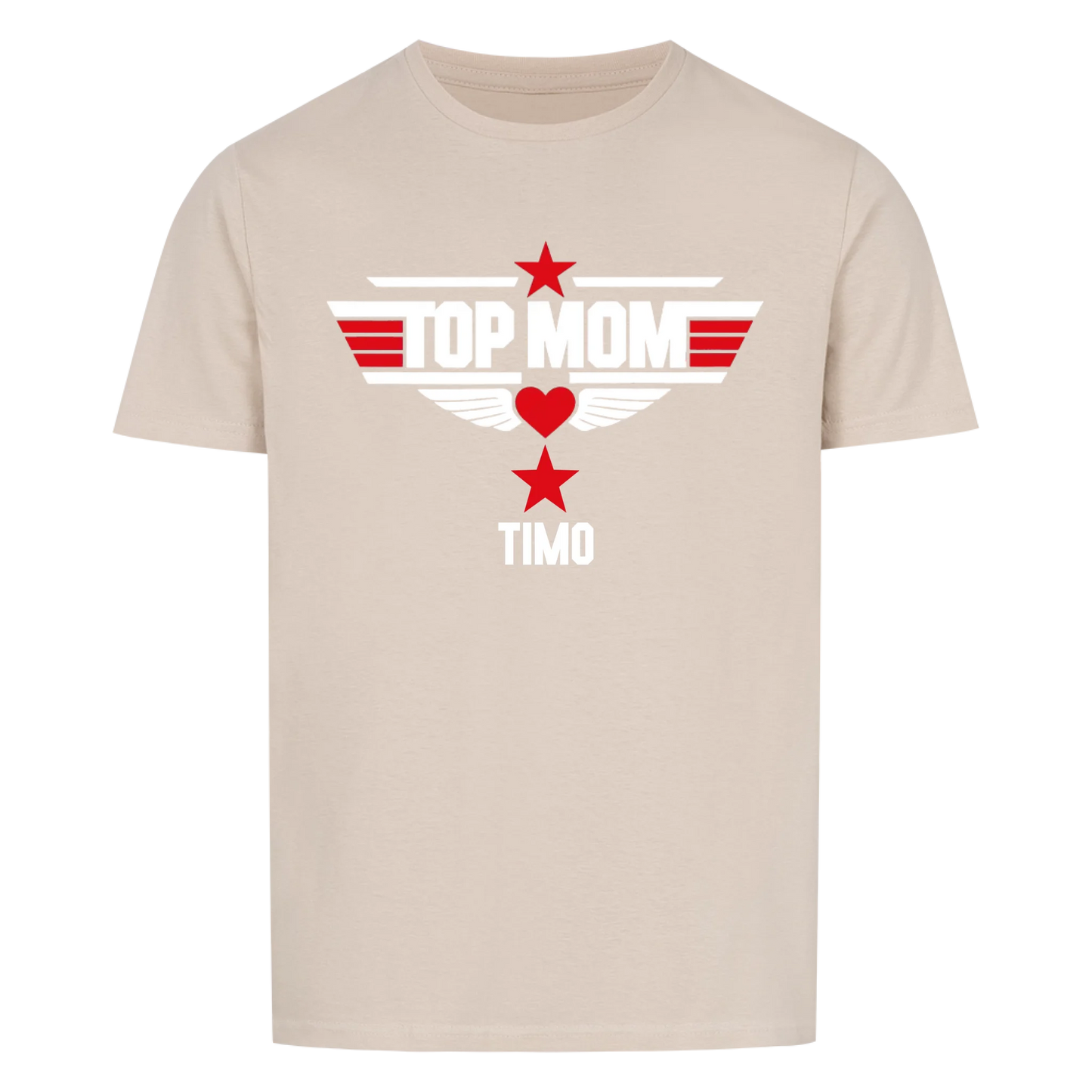 TOP MOM mit Name -- T-Shirt Unisex