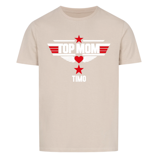 TOP MOM mit Name -- T-Shirt Unisex