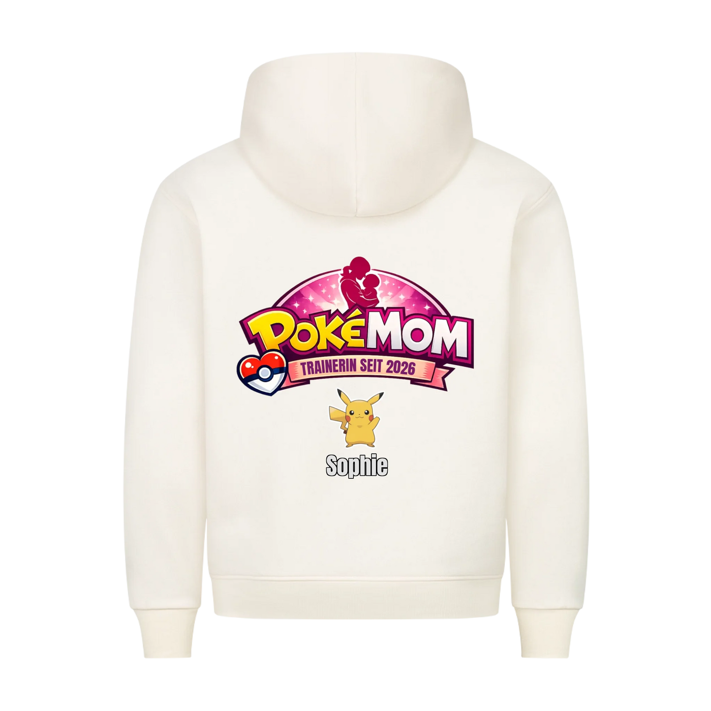 Poke Mom - Premium Hoodie Rückendruck
