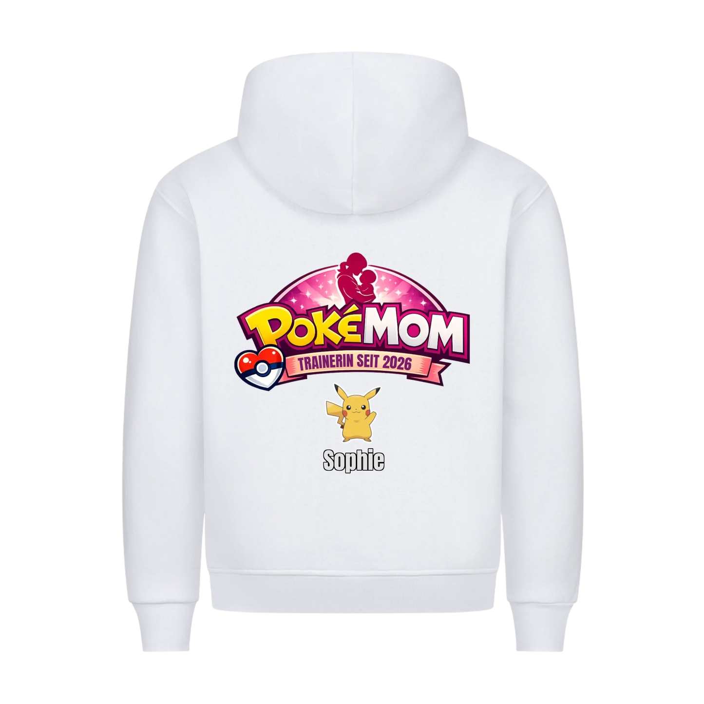 Poke Mom - Premium Hoodie Rückendruck
