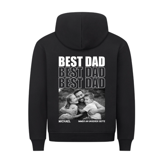 Best Dad - Premium Hoodie Rückendruck