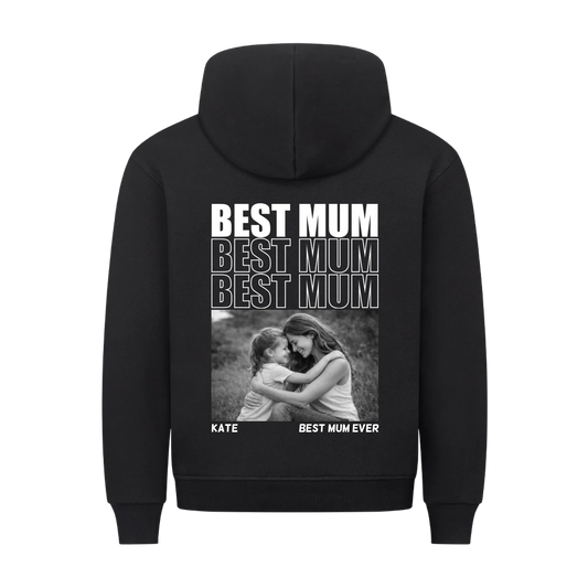 Best MUM - Premium Hoodie Rückendruck