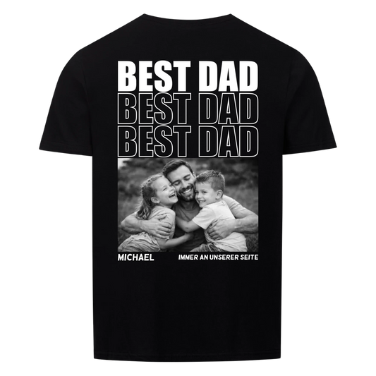 Best Dad -- T-Shirt Unisex Rückendruck
