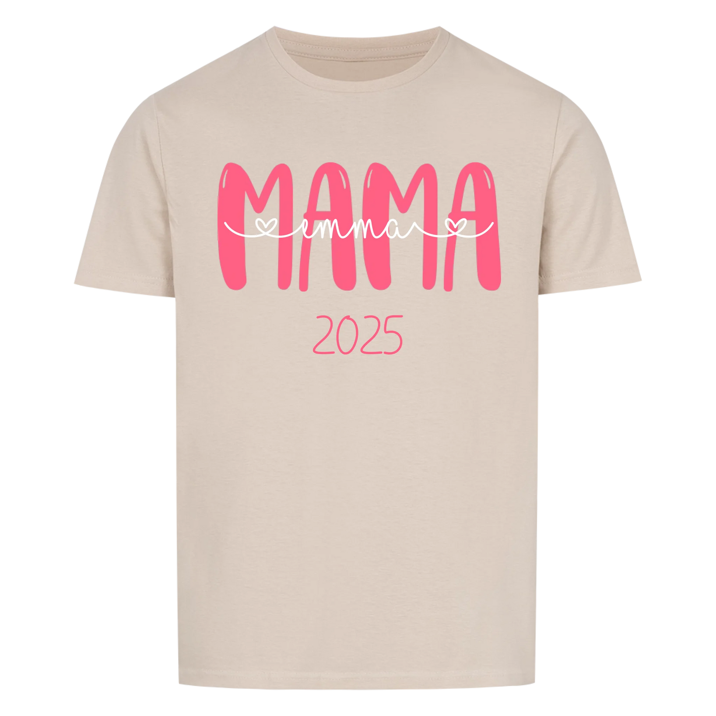 Mama Namen und Datum -- T-Shirt Unisex