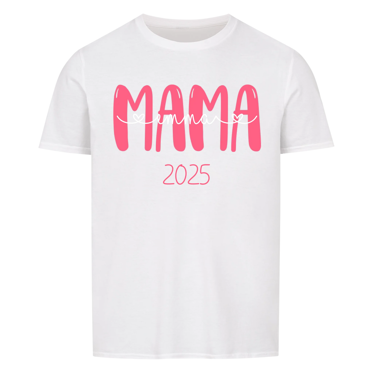 Mama Namen und Datum -- T-Shirt Unisex