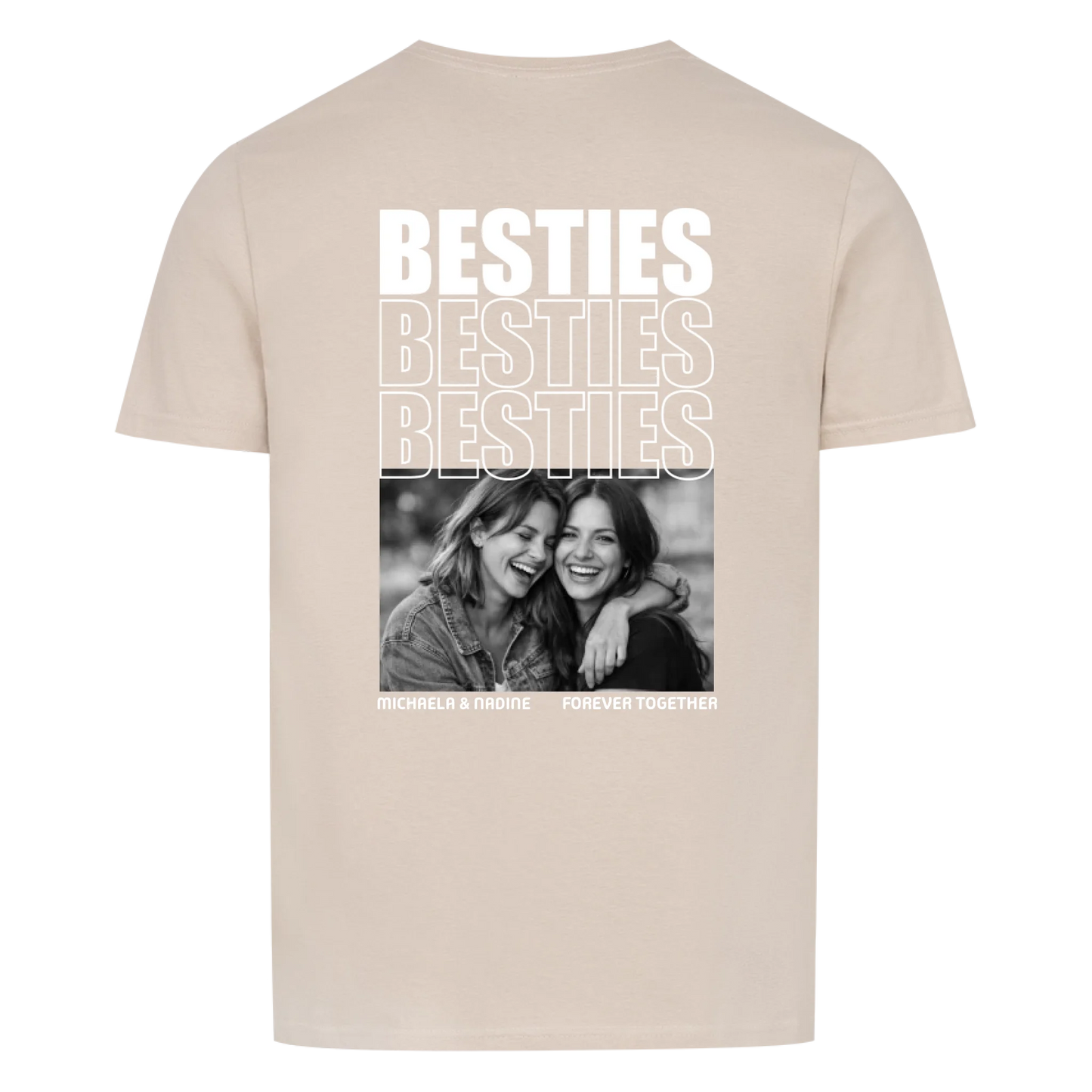 BESTIES - FOREVER - SOULMATES - BEST FRIENDS -- T-Shirt Unisex Rückendruck