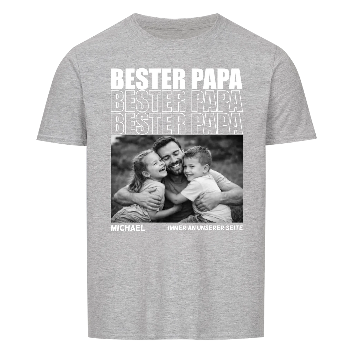 Bester Papa mit Bildern -- T-Shirt Unisex