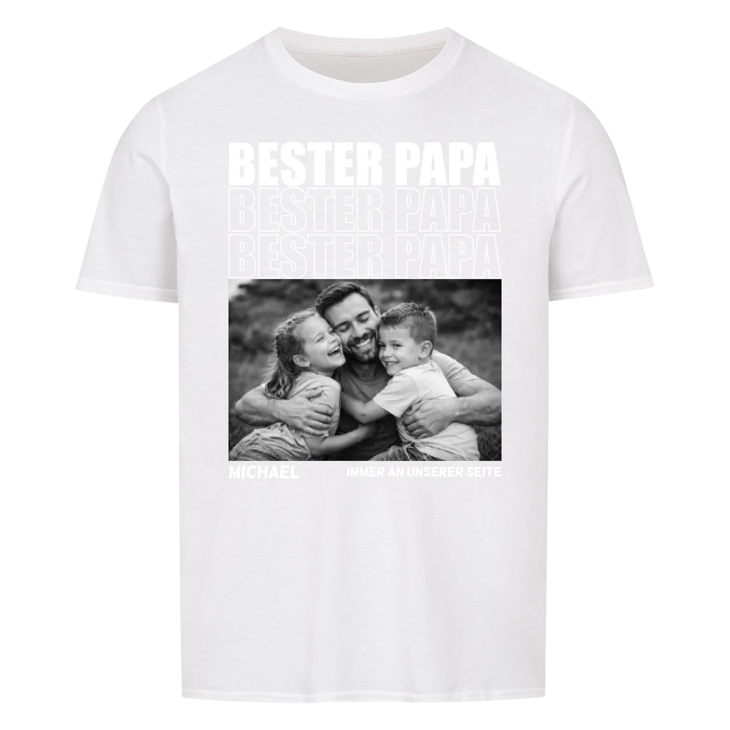 Bester Papa mit Bildern -- T-Shirt Unisex