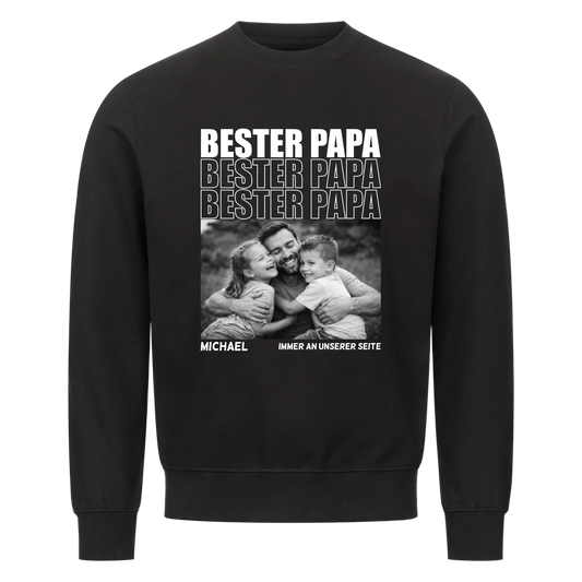 Bester Papa mit Bildern - Sweatshirt / Pulli