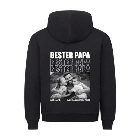 Bester Papa mit Bildern - Premium Hoodie