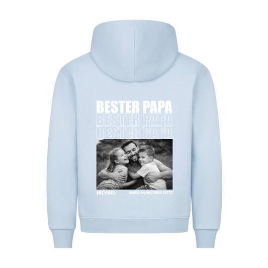 Bester Papa mit Bildern - Premium Hoodie