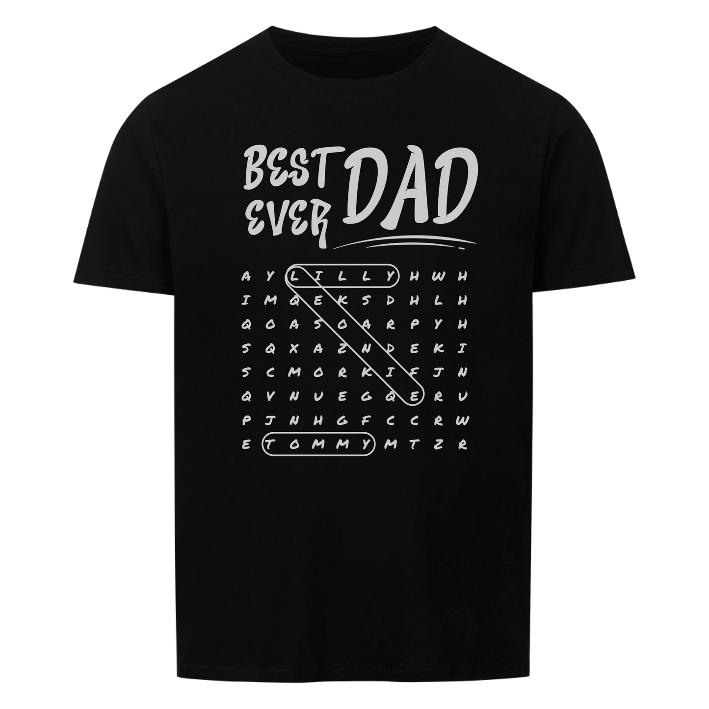 Best Dad Ever Word Search -- T-Shirt Unisex