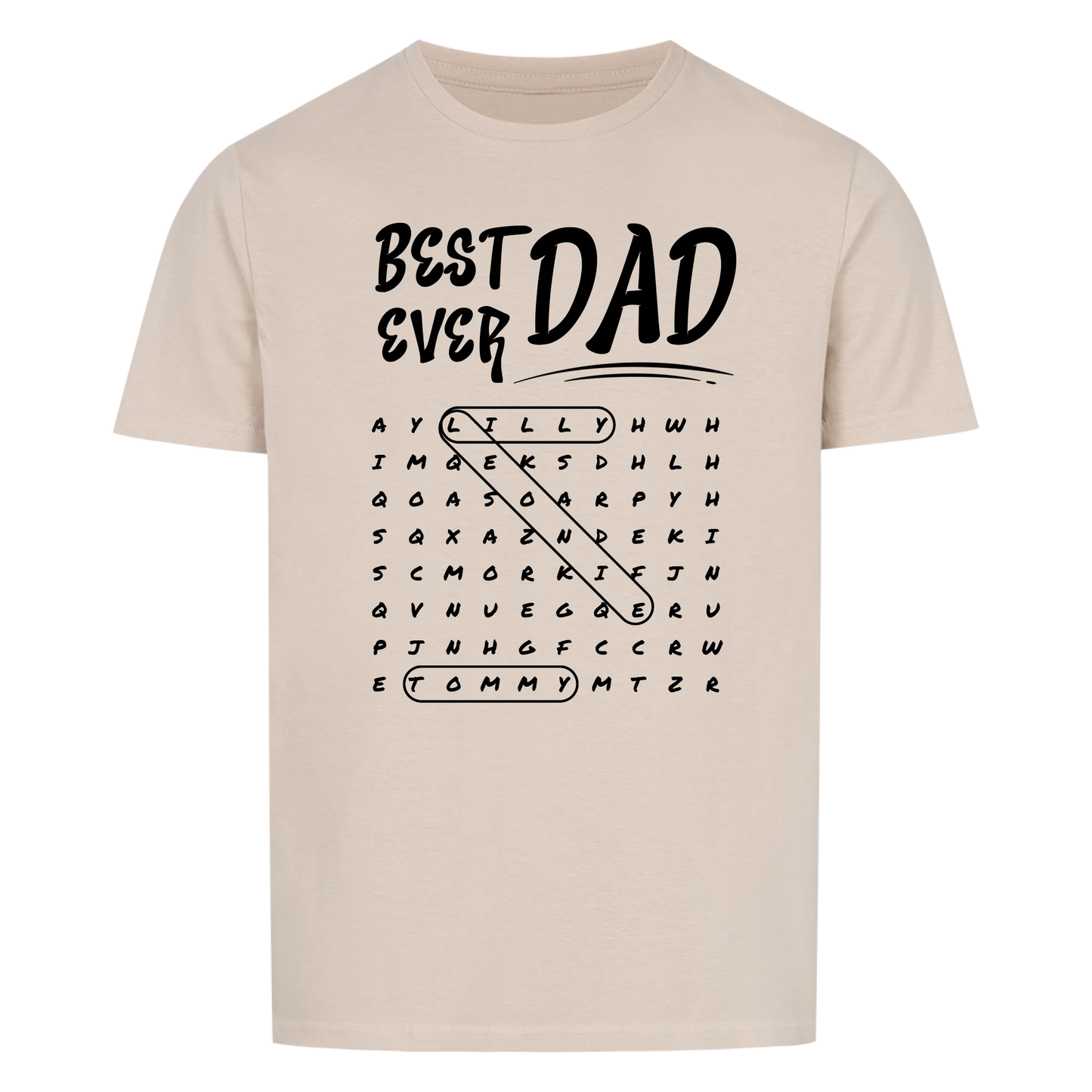 Best Dad Ever Word Search -- T-Shirt Unisex