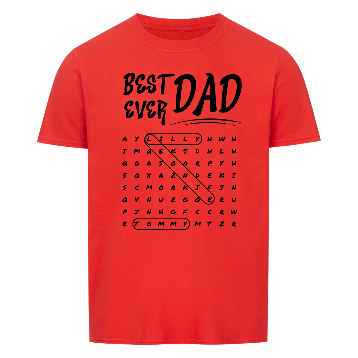 Best Dad Ever Word Search -- T-Shirt Unisex