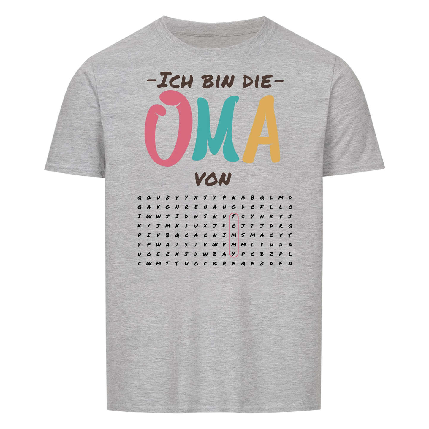 Ich bin die Oma von "Suchworträtsel" -- T-Shirt Unisex