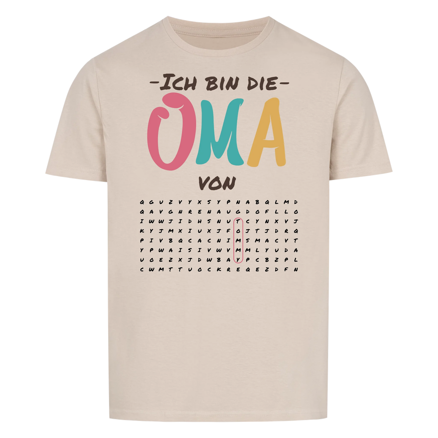 Ich bin die Oma von "Suchworträtsel" -- T-Shirt Unisex