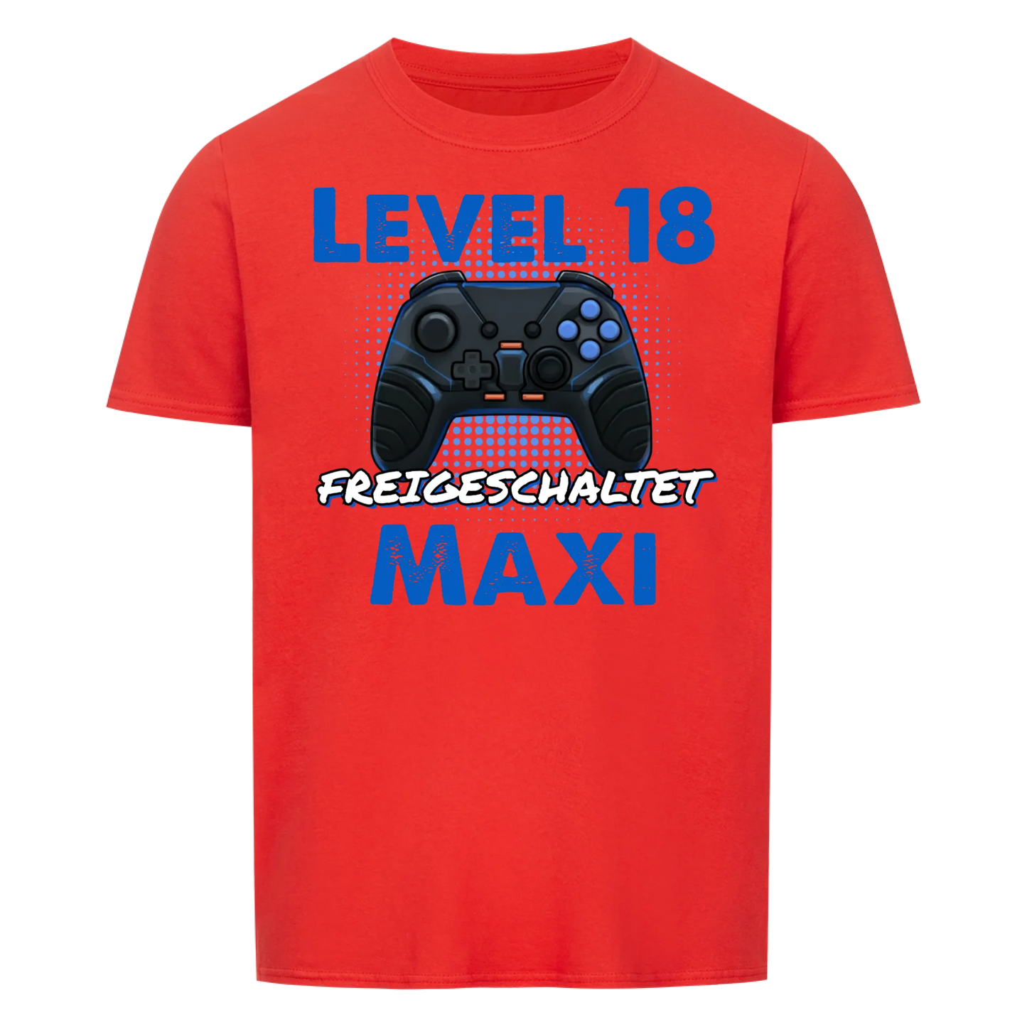 Level 18 freigeschaltet - T-Shirt Unisex - personalisiert