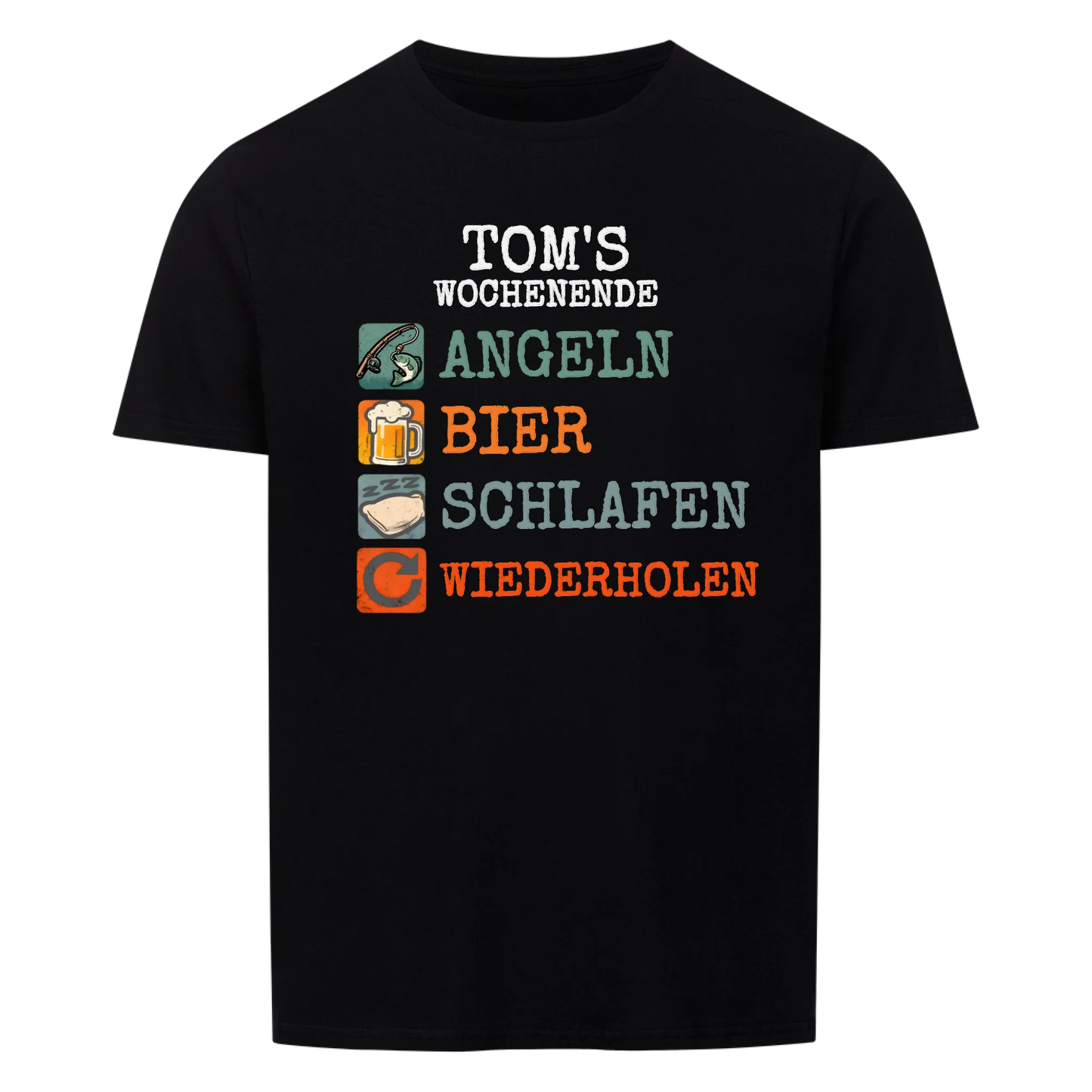 Mein Wochenende Hobbies -- personalisierbares T-Shirt Unisex