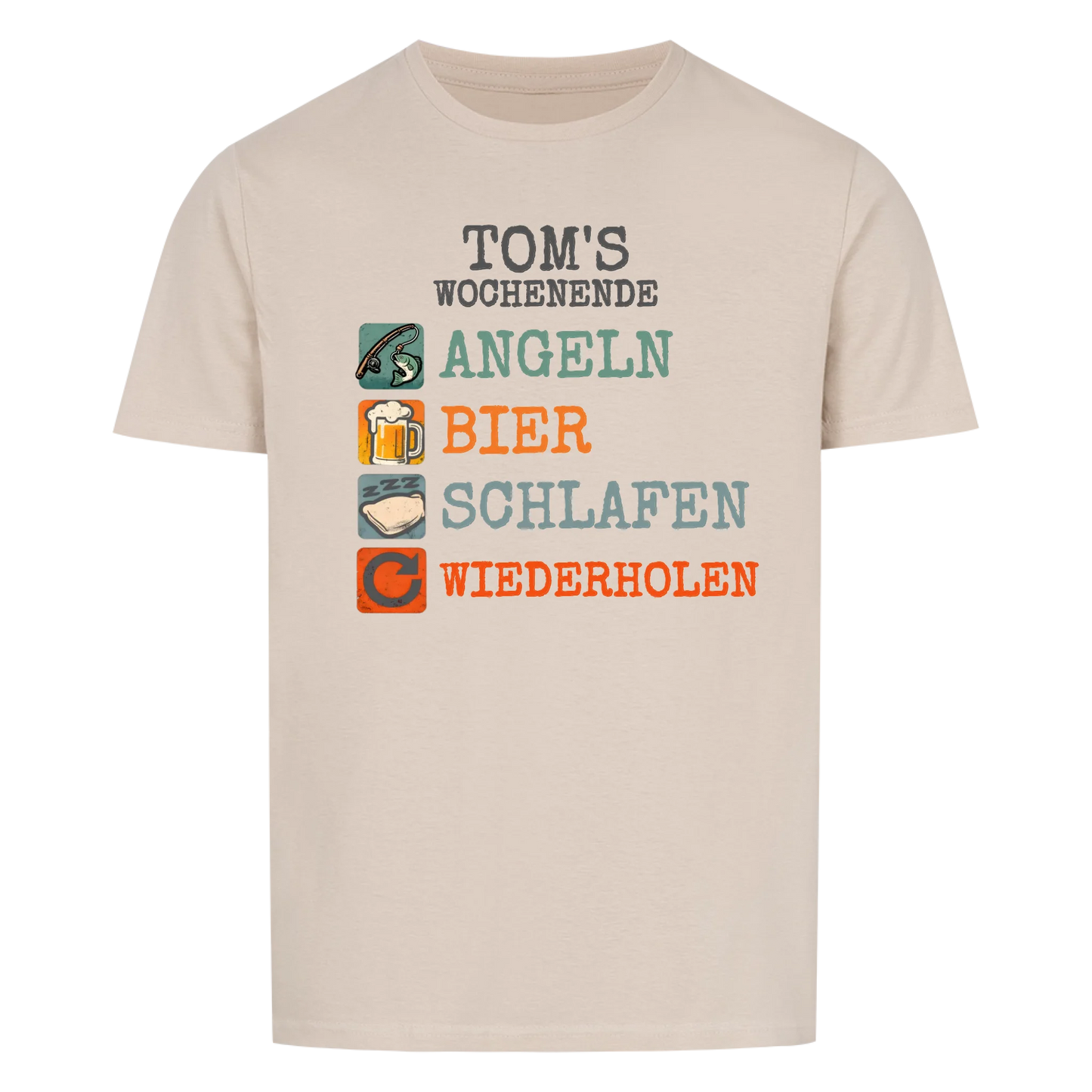 Mein Wochenende Hobbies -- personalisierbares T-Shirt Unisex
