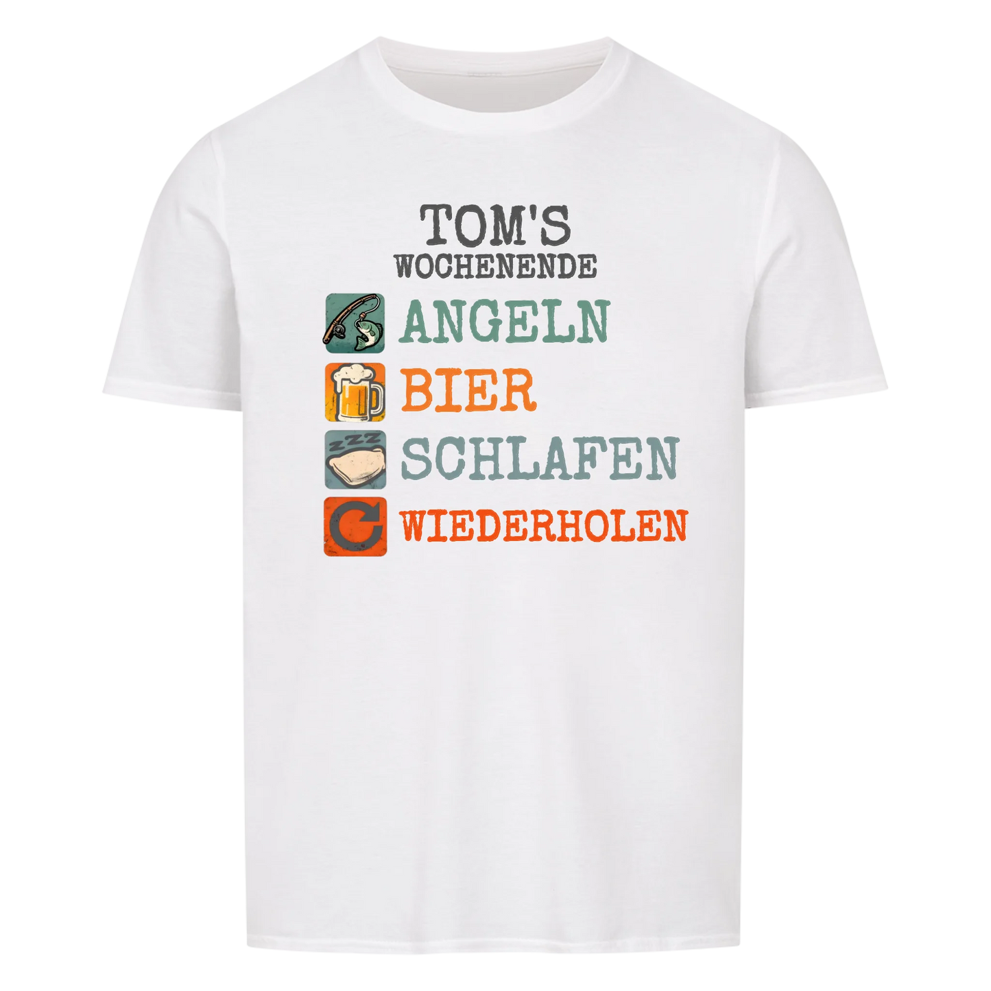 Mein Wochenende Hobbies -- personalisierbares T-Shirt Unisex