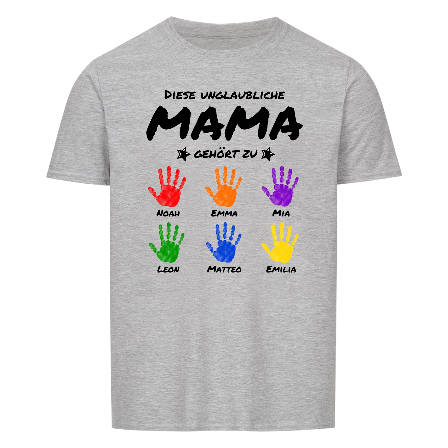 This incredible mom belongs to (children's hands with names) -- Unisex T-Shirt