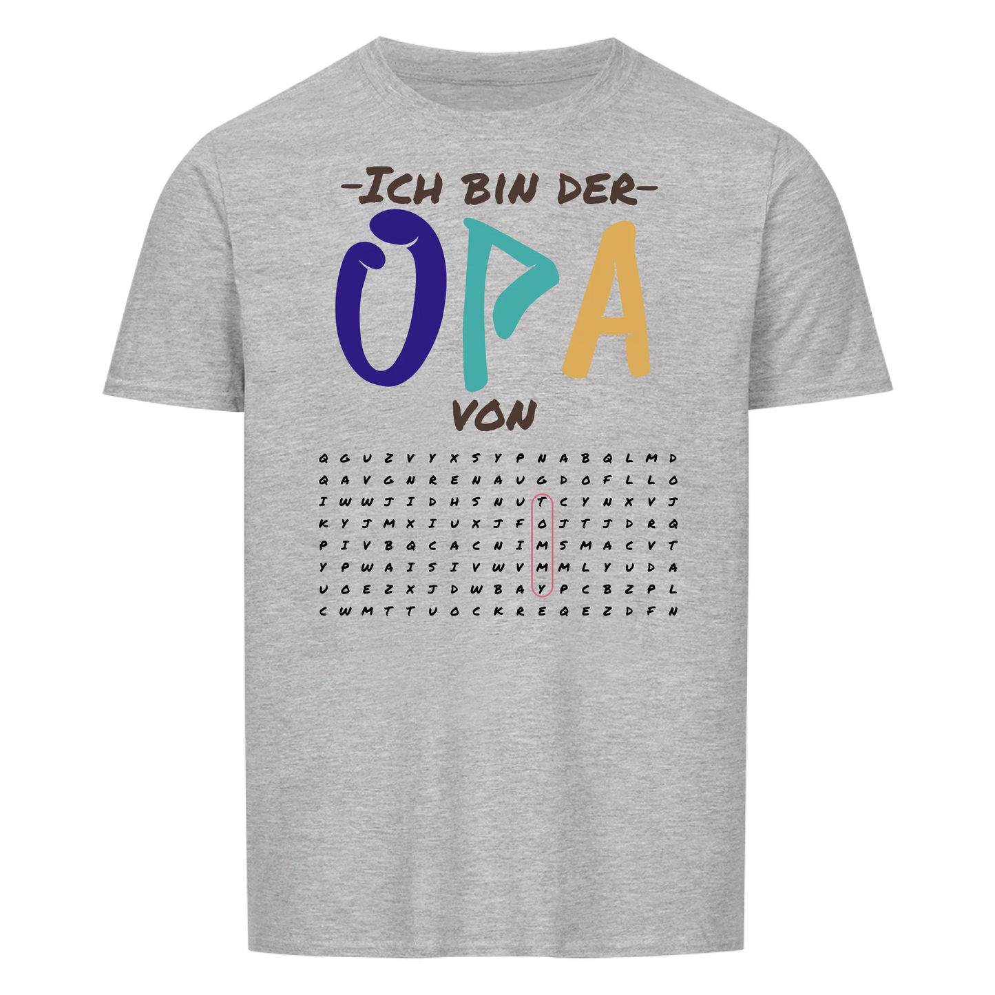Ich bin der Opa von "Suchworträtsel" -- T-Shirt Unisex