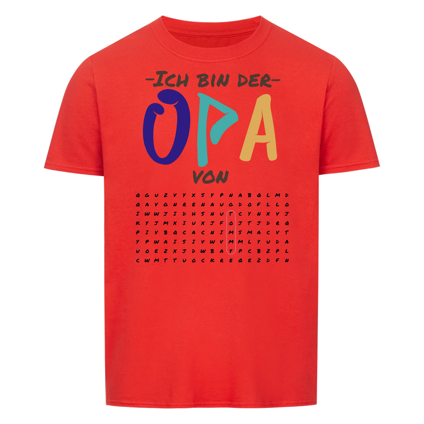 Ich bin der Opa von "Suchworträtsel" -- T-Shirt Unisex