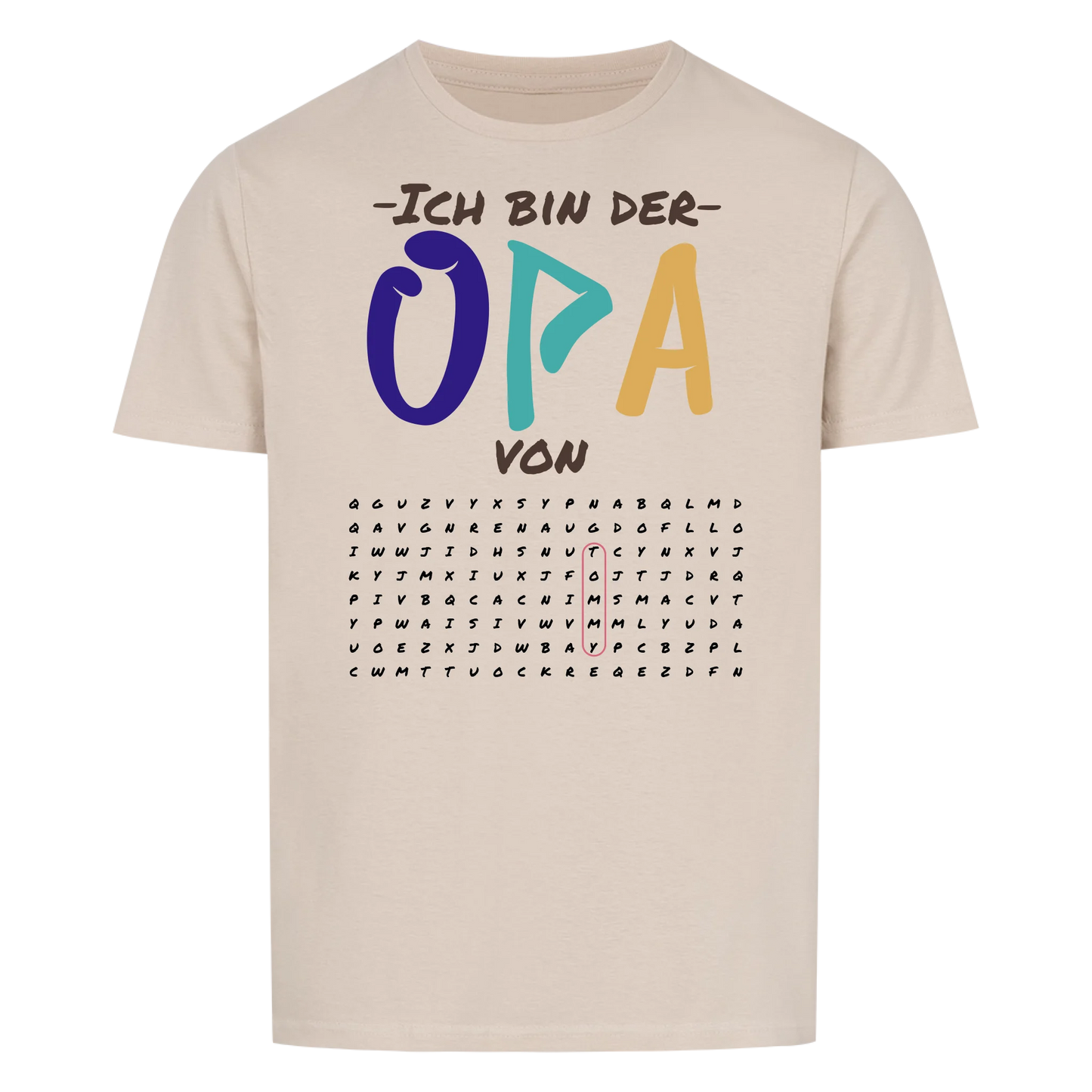 Ich bin der Opa von "Suchworträtsel" -- T-Shirt Unisex