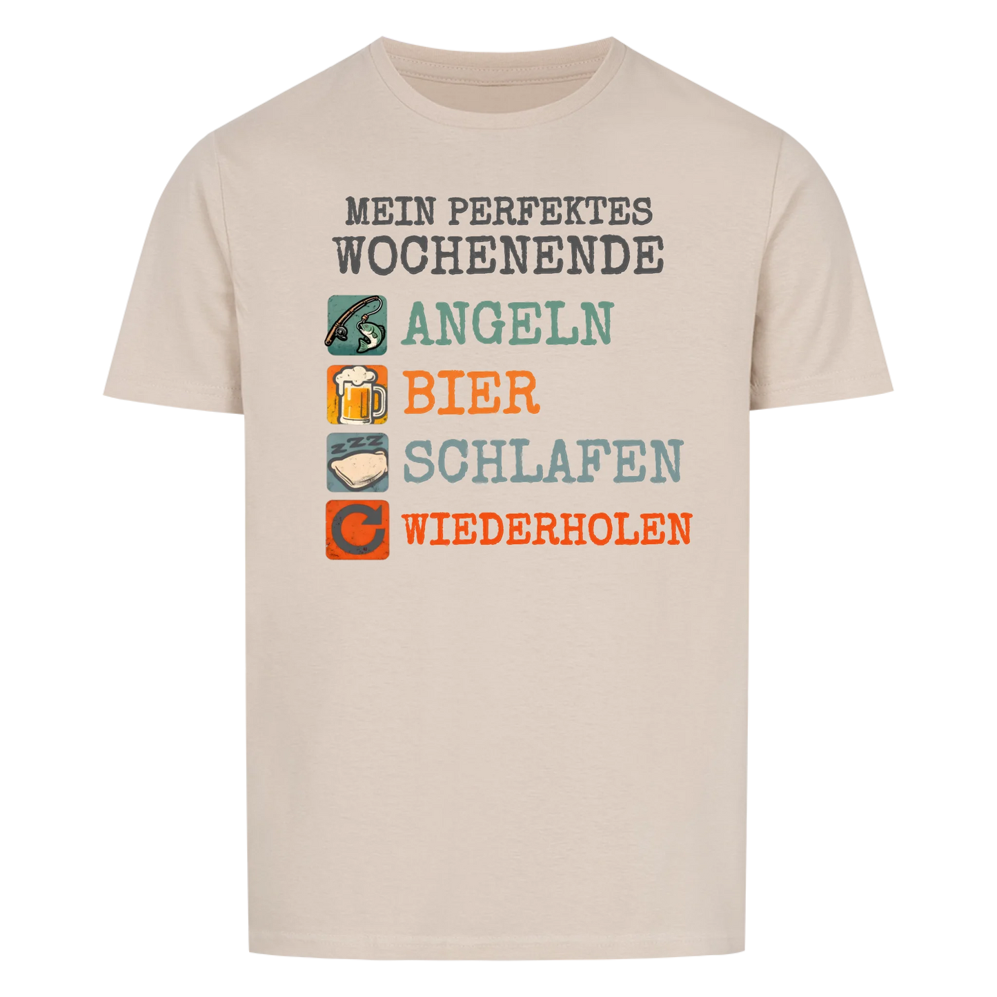 Mein perfektes Wochenende mit Hobbies -- personalisierbares T-Shirt Unisex