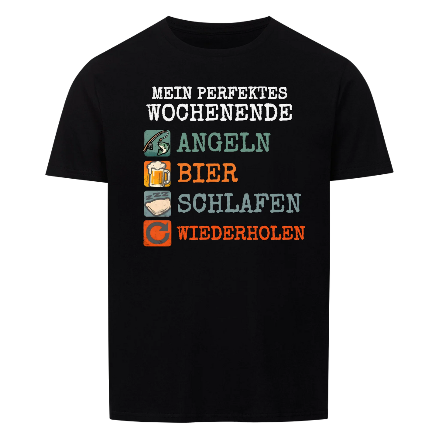 Mein perfektes Wochenende mit Hobbies -- personalisierbares T-Shirt Unisex