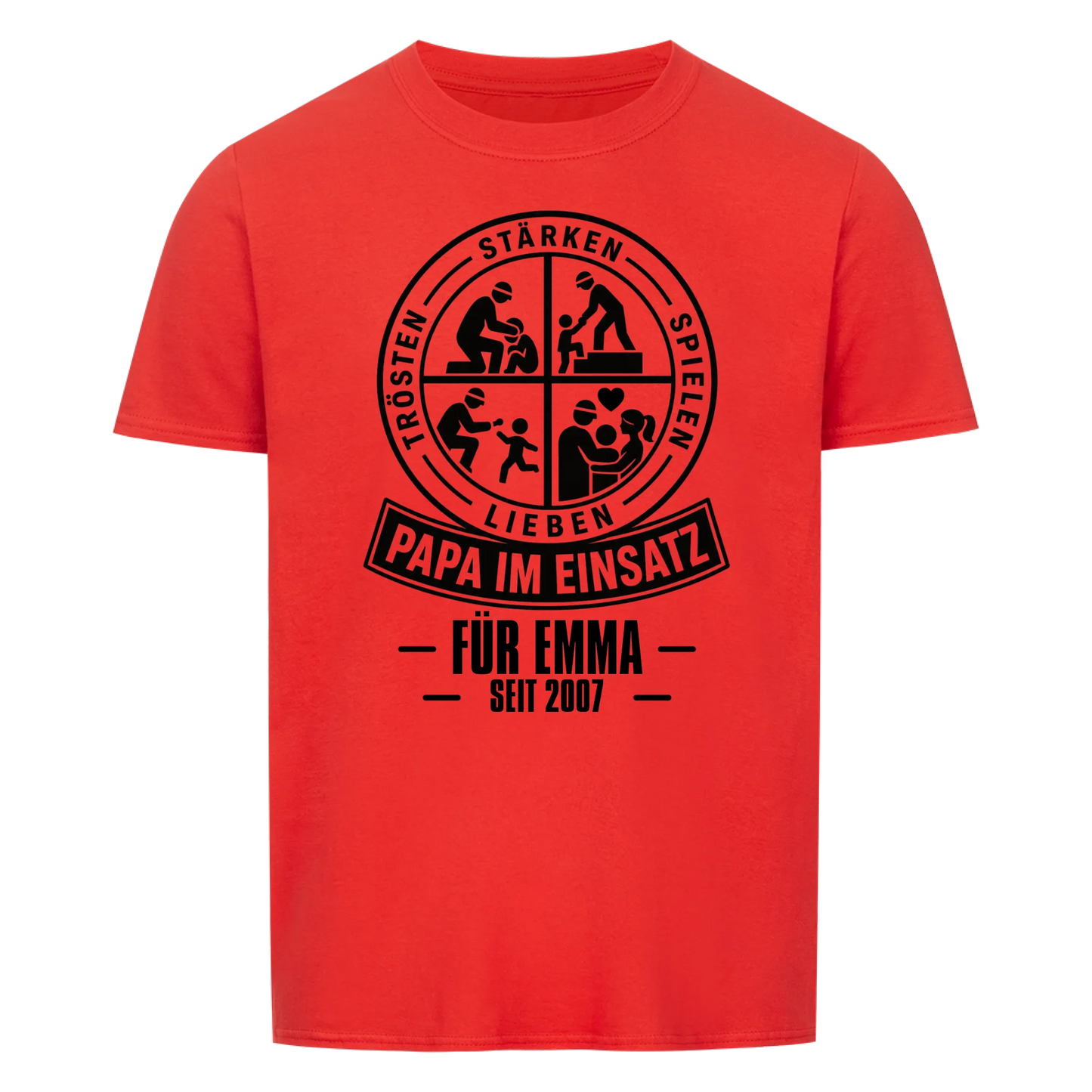 Papa im Einsatz -- T-Shirt Unisex